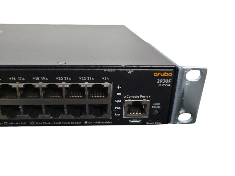 HPE Aruba 2930F JL255A 24Gb PoE+ 4SFP+ Network Switch !