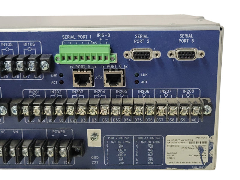 Schweitzer Engineering Lab SEL-387E Current Differential & voltage protection _