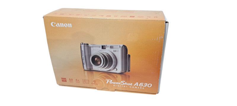 Canon PowerShot A630 Digital Camera Silver 8MP 4x Zoom Flip Screen