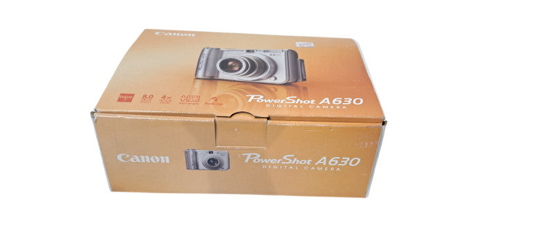 Canon PowerShot A630 Digital Camera Silver 8MP 4x Zoom Flip Screen