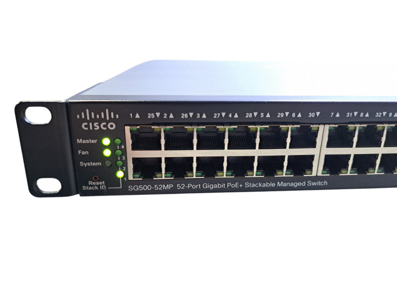 Cisco SG500-52MP-K9 V03 | 48-Port Gigabit PoE+ Managed Switch w/ 1/5G SFP