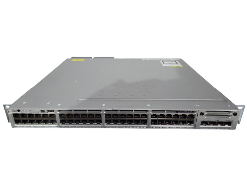Cisco 3850 WS-C3850-48F-L PoE+ C3850-NM-2-10G Gigabit Switch 2x PSU !