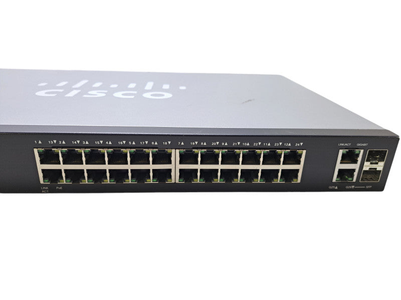 Cisco SG200-26P-K9 V03 | 26-Port Gigabit PoE Smart Plus Switch
