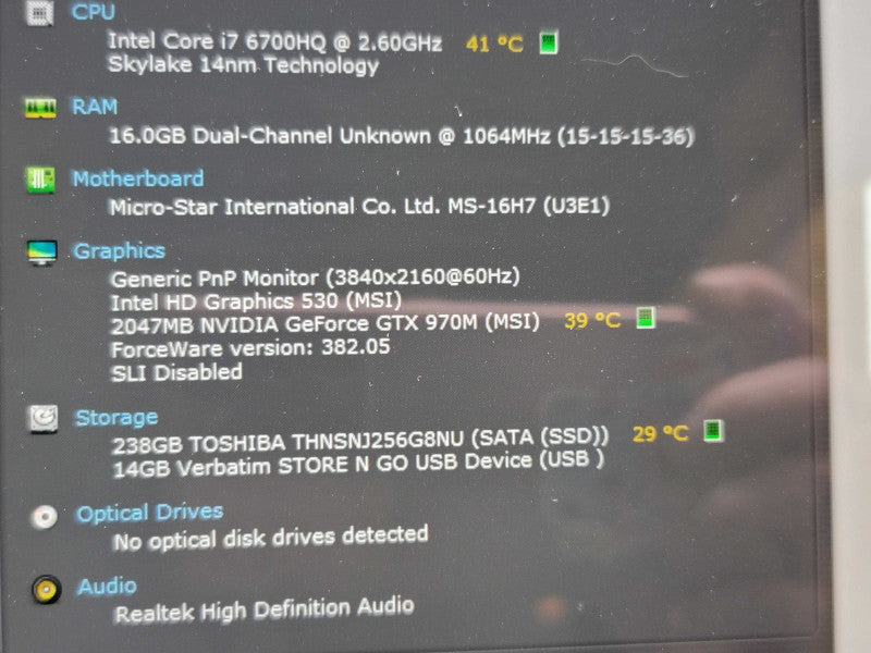 MSI GS60 6QE Ghost Pro(4K)| i7-6700HQ| 16GB DDR4| GTX 970M| 256GB SSD READ  β Lap200