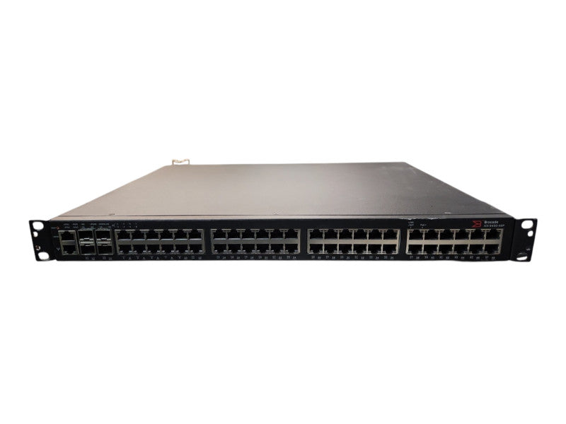 Brocade ICX6450-48P, 48-Port Gigabit PoE+ Switch, 4x 1/10G SFP+ w/ Rackmount