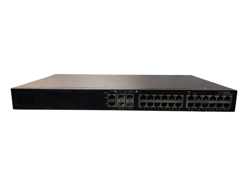 BROCADE ICX 6430-24P 24-PORT GIGABIT POE+ ETHERNET NETWORK SWITCH