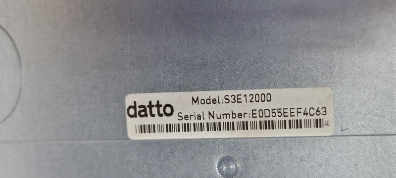 Datto S3E12000 2U Server, 2x Xeon E5-2620v4 2.1GHz, 64GB DDR4, 2x PSU, SEE _