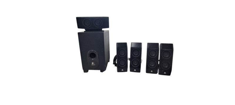 Logitech X-540 5.1 Surround Sound Speaker System With Subwoofer| SEE Picture