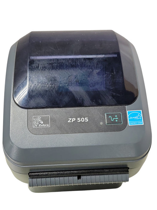 Zebra ZP505 Thermal Label Printer ZP505-0203-0020 w/ Power adapter, READ _