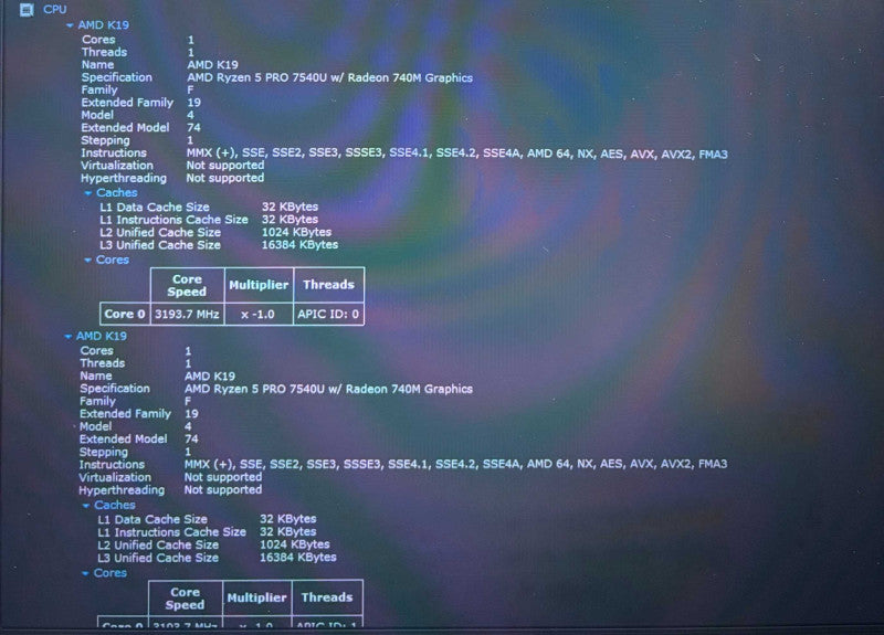 Lenovo ThinkPad T14s AMD Ryzen 5 PRO 7540U 16GB RAM 256GB SSD  Lap200