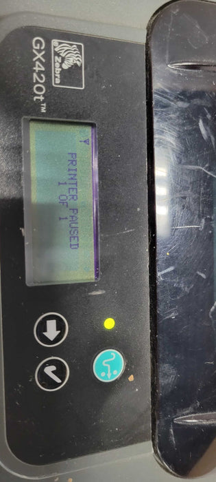 Zebra GX420T USB/Serial Thermal Label Printer GX42-101710-000, Read _