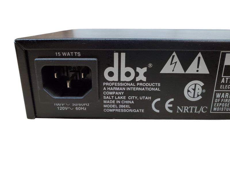 DBX 266XL Compressor/Gate 2-Channel Dynamics Processor | *READ* Q