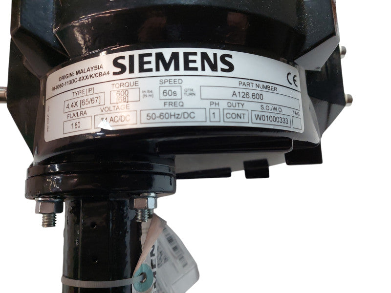 Siemens Valve PN:B204F  B204FC-SA126.600    24V -2P =