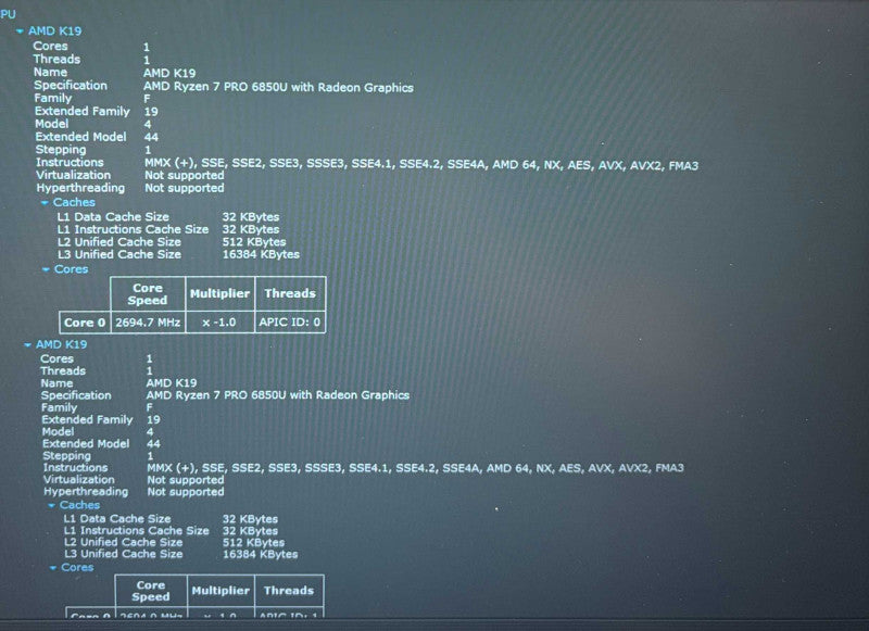 Lenovo ThinkPad T14 Gen 3 TOUCH AMD Ryzen 7 PRO 6850U 32GB RAM 256GB SSD  Lap200