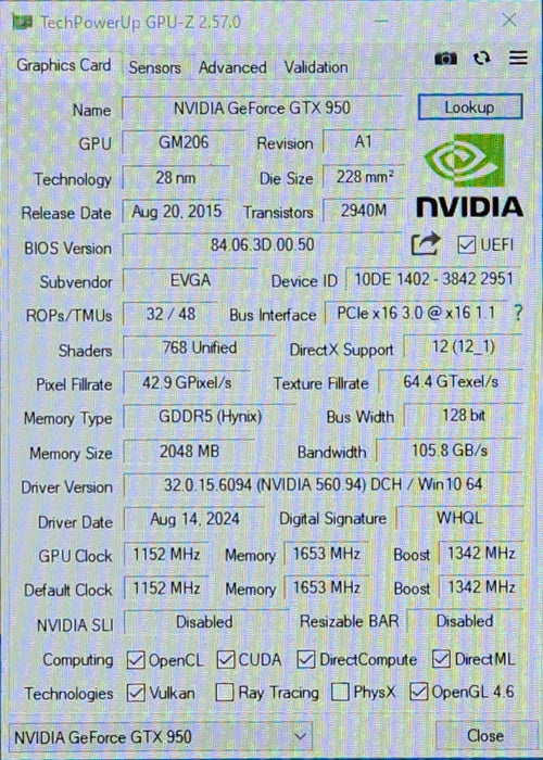Custom PC, msi H170 Gaming M3, i5-6400 2.70GHz, 8GB RAM, 256GB NVMe, GTX950