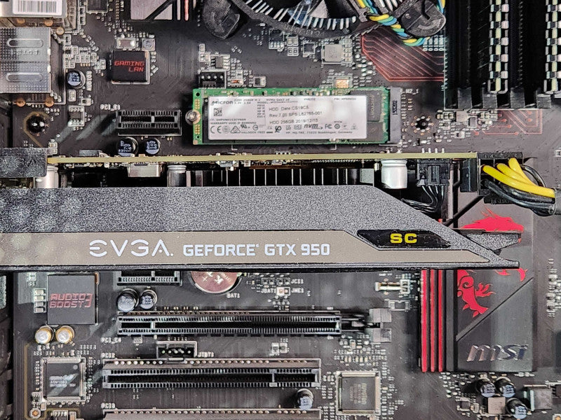 Custom PC, msi H170 Gaming M3, i5-6400 2.70GHz, 8GB RAM, 256GB NVMe, GTX950