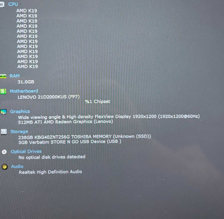Lenovo ThinkPad Z13 Gen 1 TOUCH AMD Ryzen 5 PRO 6650U 32GB RAM 256GB SSD  Lap200