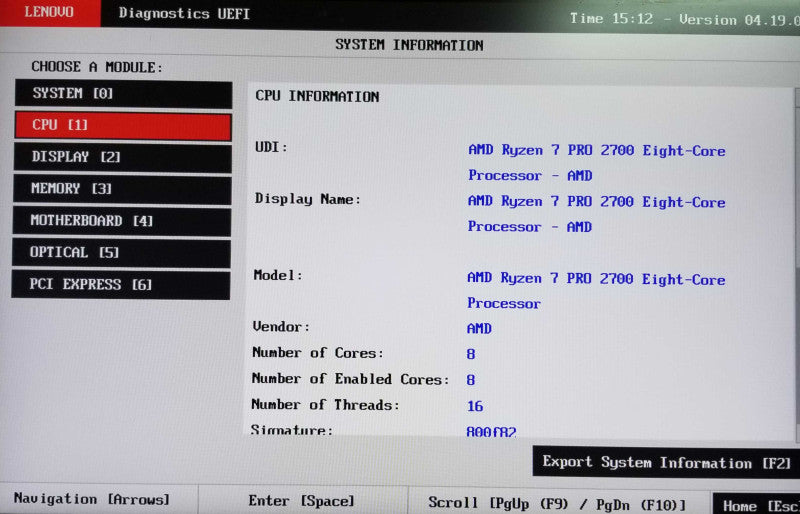 Lenovo ThinkCentre M725s SFF | AMD Ryzen 7 PRO 2700 - 8 Core | 16GB RAM Q