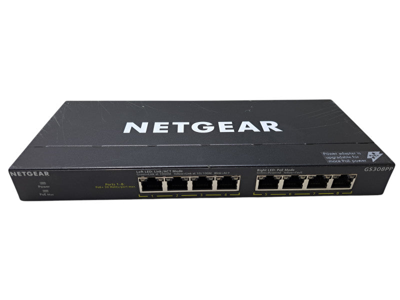 NETGEAR GS308PP | 8-Port Gigabit Unmanaged PoE+ Switch w/ FlexPoE