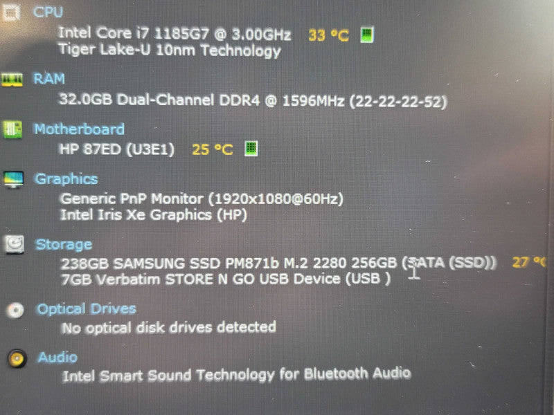 HP ProBook 650 G8| i7-1185G7| 32GB DDR4| 256GB SSD  β Lap200