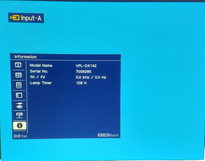 Sony VPL-DX142 Multimedia XGA Projector | Lamp Hours: 108H