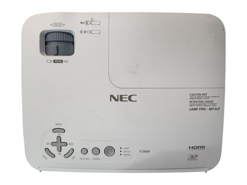 NEC NP-V260X DLP Projector w/ Lamp Hour: 2988Hrs