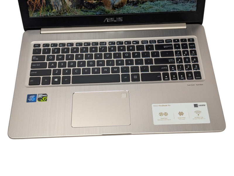ASUS VivoBook Pro N580G Intel Core i7-8750H 16GB RAM 512GB NVMe GTX 1050 - Lap200