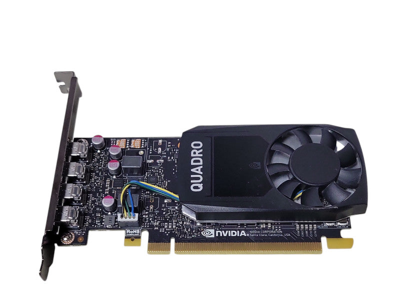 NVIDIA Quadro P1000 4GB GDDR5 4x Mini DP Graphics Card, FH Profile _