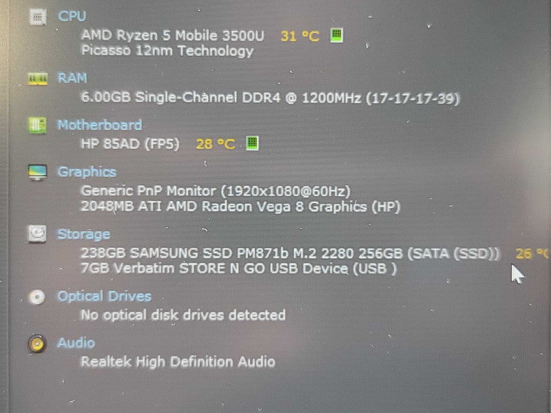HP ProBook 455R G6| Ryzen 5 3500U| 8GB DDR4| 256GB SSD MISSING KEY READ  β BudLap