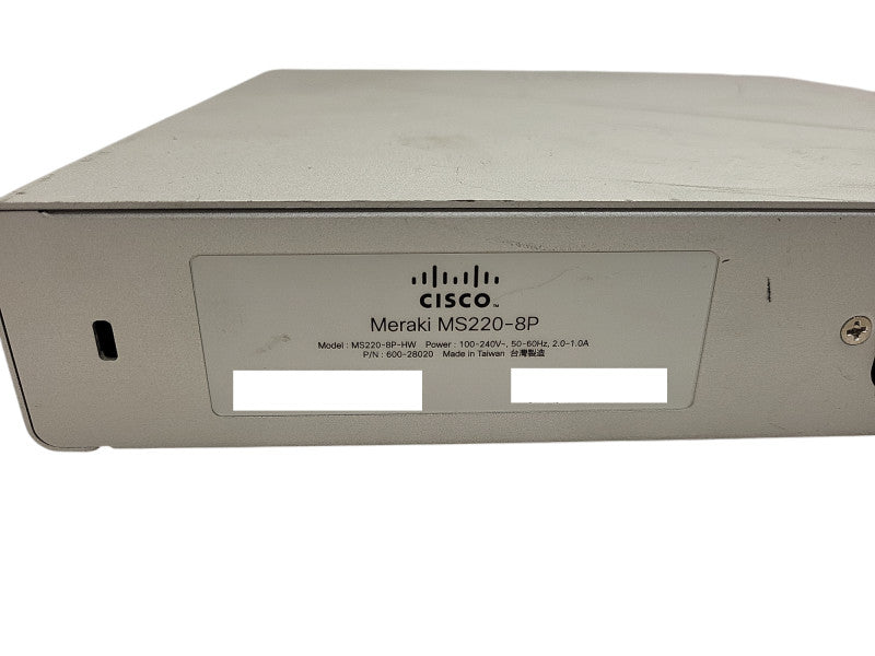 Cisco Meraki MS220-8P Cloud Managed Switch Unclaimed $