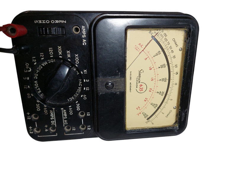 Vintage Simson Canada Shielded Movement Amps AC Tester  =