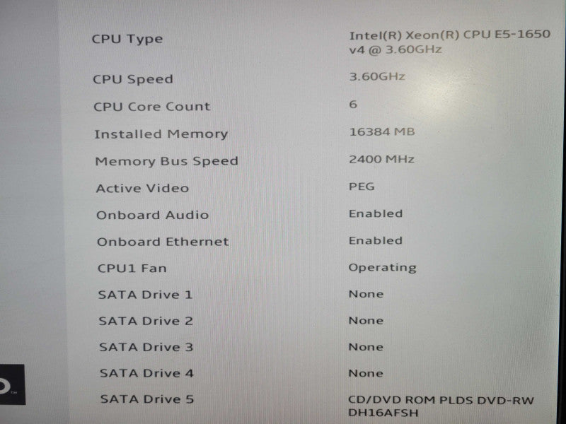 LENOVO ThinkStation P410, Xeon E5-1650 v4 3.60GHz 6C, 16GB DDR4, K1200 !