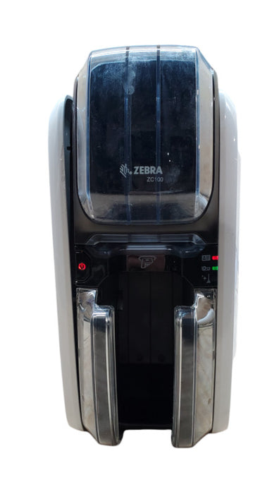 Zebra ZC100 Single Sided Plastic ID Card Printer | ZC11-0000000US00 | *READ*