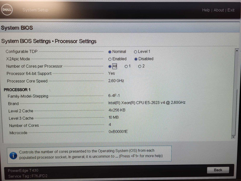 Dell PowerEdge T430 3.5" E5-2623 v4 @2.60GHz 32GB DDR4 H730P 2x 750W PSU READ $