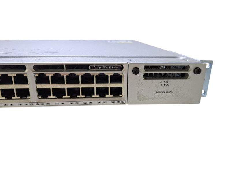 Cisco WS-C3850-48F-L V05 | 48-Port Gigabit PoE+ Network Switch w/ 1x 1100WAC