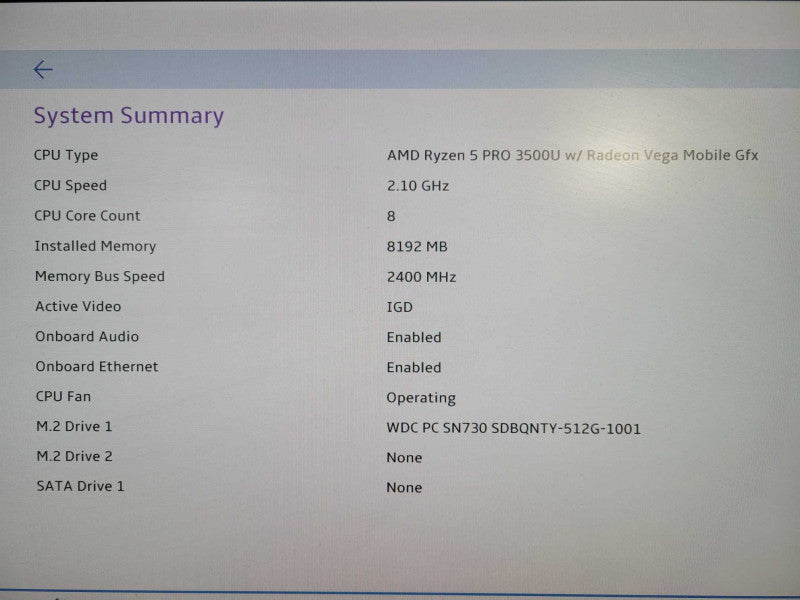 Lenovo ThinkCentre M75n | Ryzen 5 PRO 3500U @2.10GHz, 8GB DDR4, 512GB NVMe !