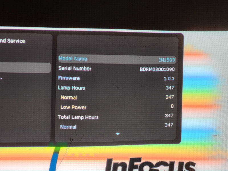 InFocus IN1503 WXGA/UXGA Mobile Wide Screen DLP Projector $