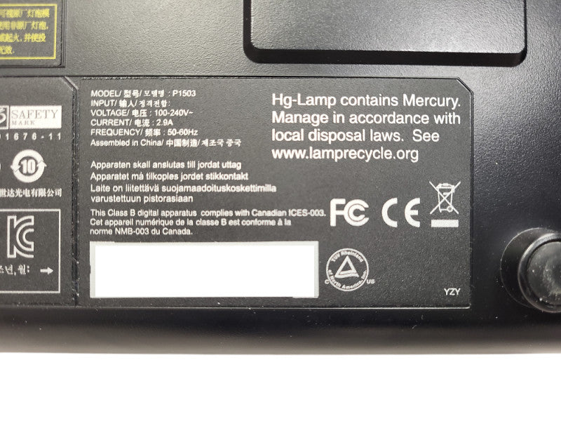 InFocus IN1503 WXGA/UXGA Mobile Wide Screen DLP Projector $