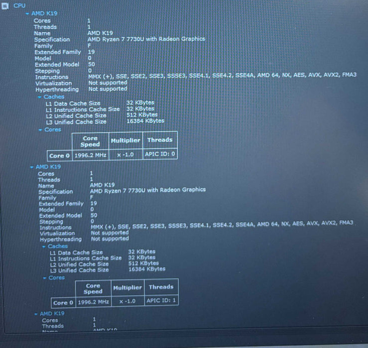 HP ProBook 455 G10 AMD Ryzen 7-7730U@2GHz 16GB RAM 256GB SSD  Lap200