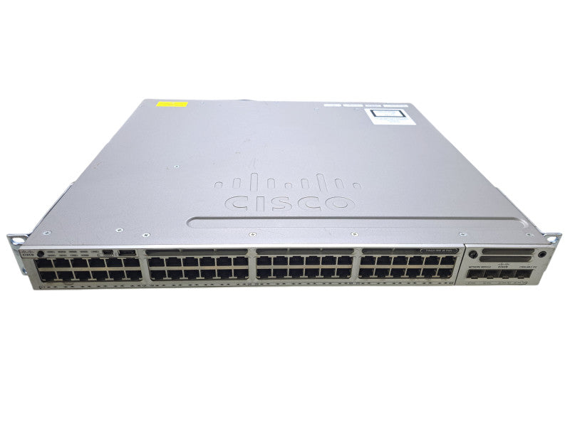 Cisco WS-C3850-48F-S | 48-Port Gigabit PoE+ Switch w/ C3850-NM-2-10G, 1100WAC