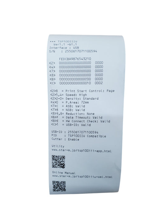 Star TSP143IIIU - TSP100III Thermal Receipt Printer Q