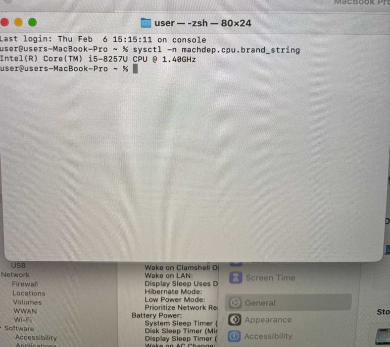 Apple MacBook Pro 13" Touchbar 2019 i5-8257U 8GB 256SSD READ!