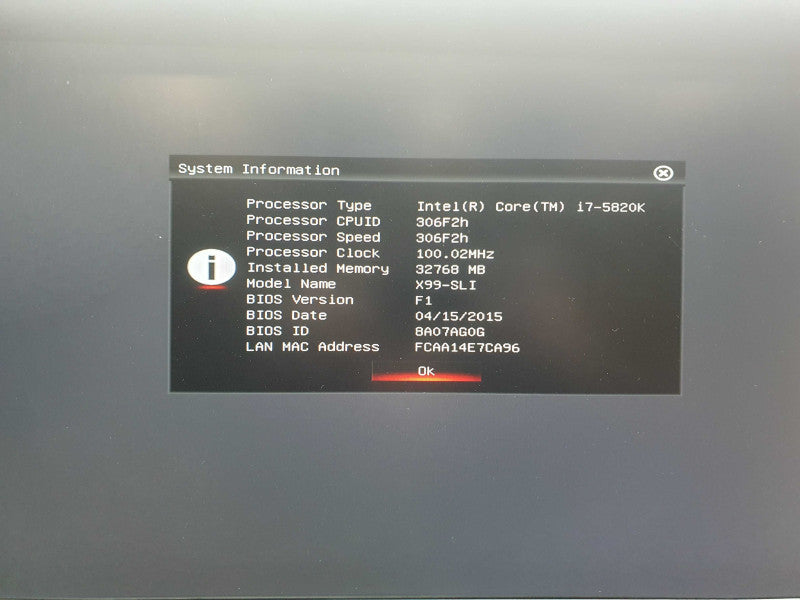 Custom PC, GIGABYTE GA-X99-SLI, i7-5820K @ 3.3GHz, 32GB DDR4, Quadro K2000