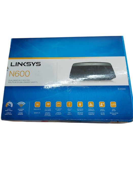Linksys E2500 N600 Router Advanced High Speed Simultaneous Dual Band Wireless