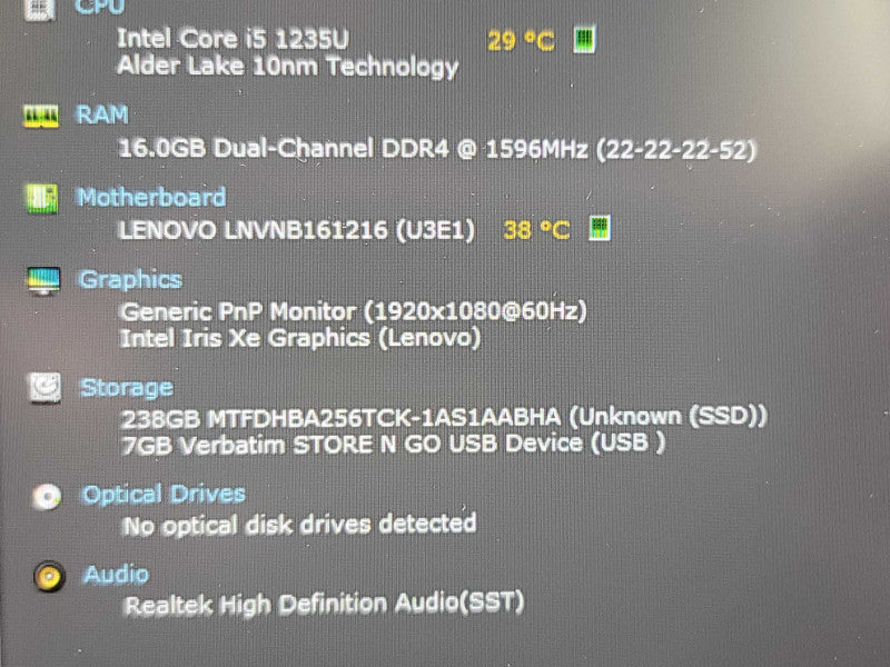 Lenovo ThinkBook 15 G4 IAP| i5-1235U| 16GB DDR4| 256GB SSD  β Lap200