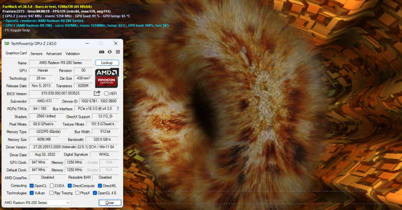 SAPHHIRE AMD Radeon R9 290 4GB GDDR5 2x DVI 1x HDMI 1x DP