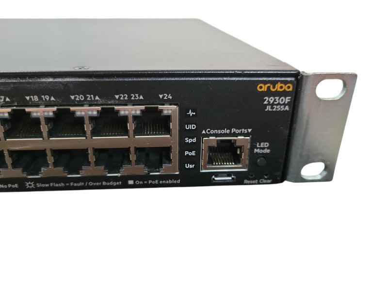 HPE Aruba 2930F JL255A 24Gb PoE+ 4SFP+ Network Switch !