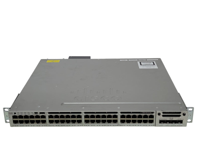 Cisco WS-C3850-48F-S 48-Port Gig PoE+ Switch w/ C3850-NM-2-10G 1100WAC, READ _