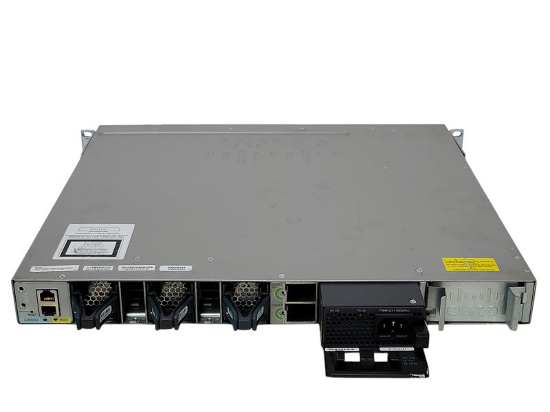 Cisco WS-C3850-48F-S 48-Port Gig PoE+ Switch w/ C3850-NM-2-10G 1100WAC, READ _