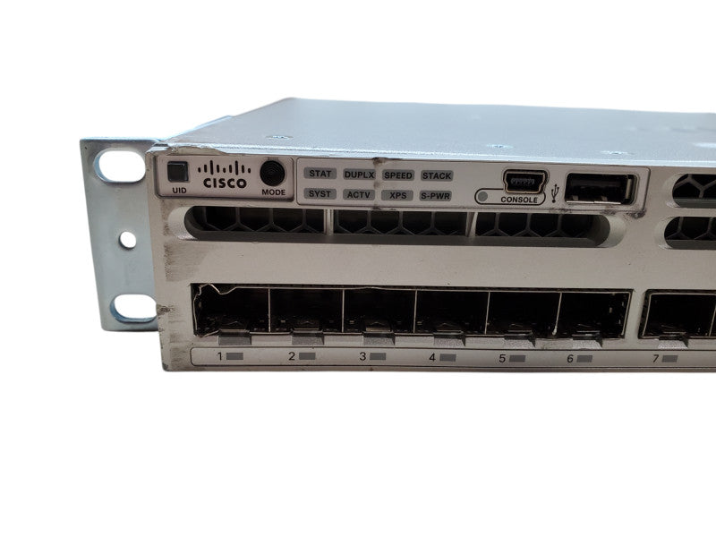 Cisco Catalyst WS-C3850-24S-E V02 | 24 Port GE SFP Switch IP Base | 2x PSU